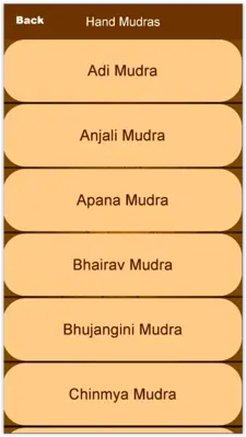 Mudras android App screenshot 1