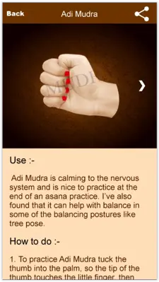 Mudras android App screenshot 7